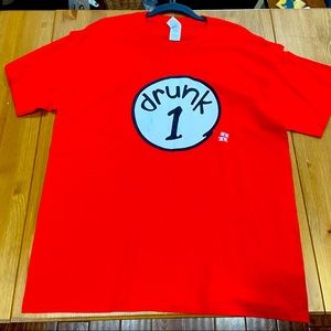 NEW Graphic Tee “Drunk 1” Size L